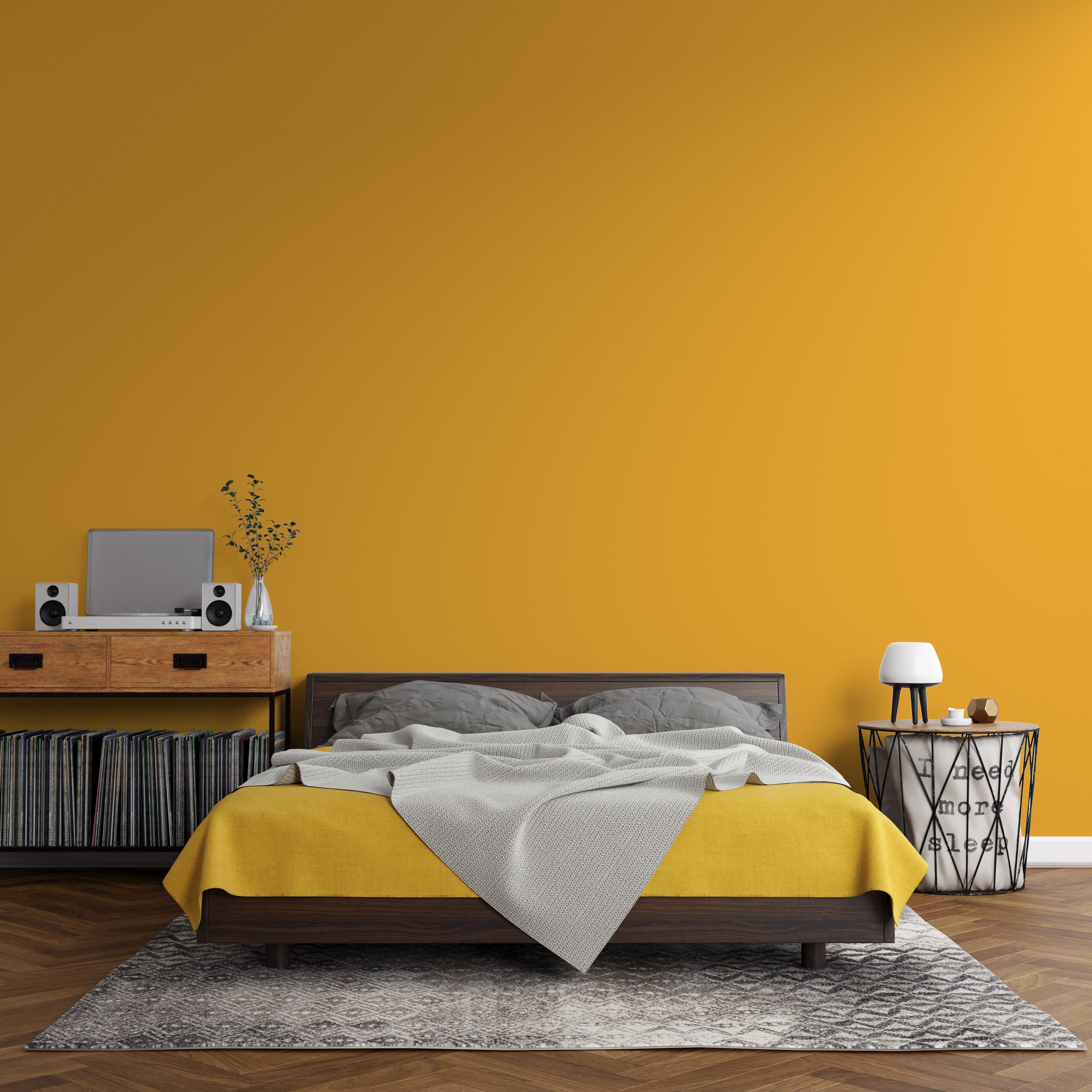 Peel And Stick Wallpaper Soft Yellow solid color Wallpaper Etsy