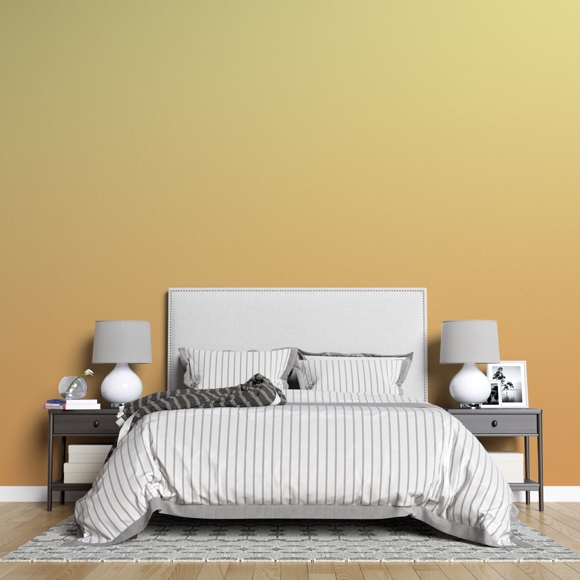 Peel and Stick Wallpaper Soft Yellow Gradient Yellow Ombre - Etsy