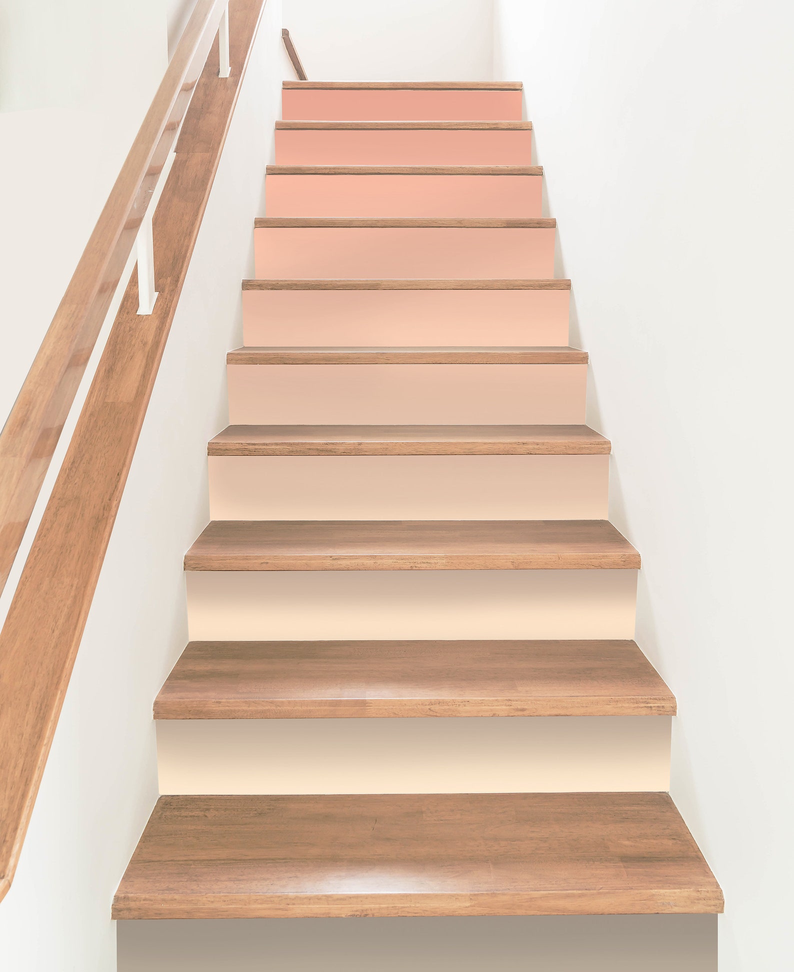 Stair Riser Removable Wallpaper for Stairs With Peach Color - Etsy