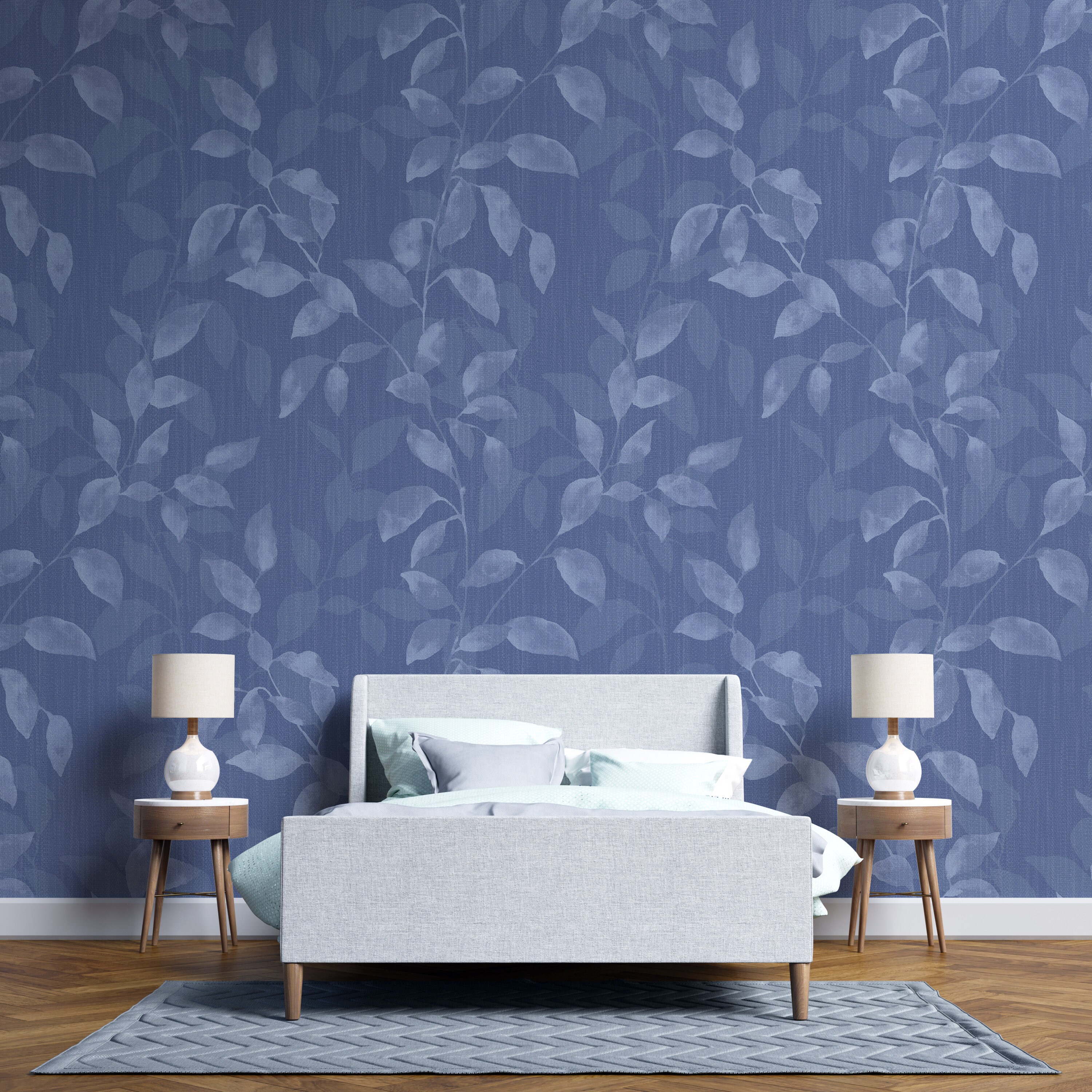 Peel And Stick Wallpaper with Leaves Nature Wallpaper for Etsy