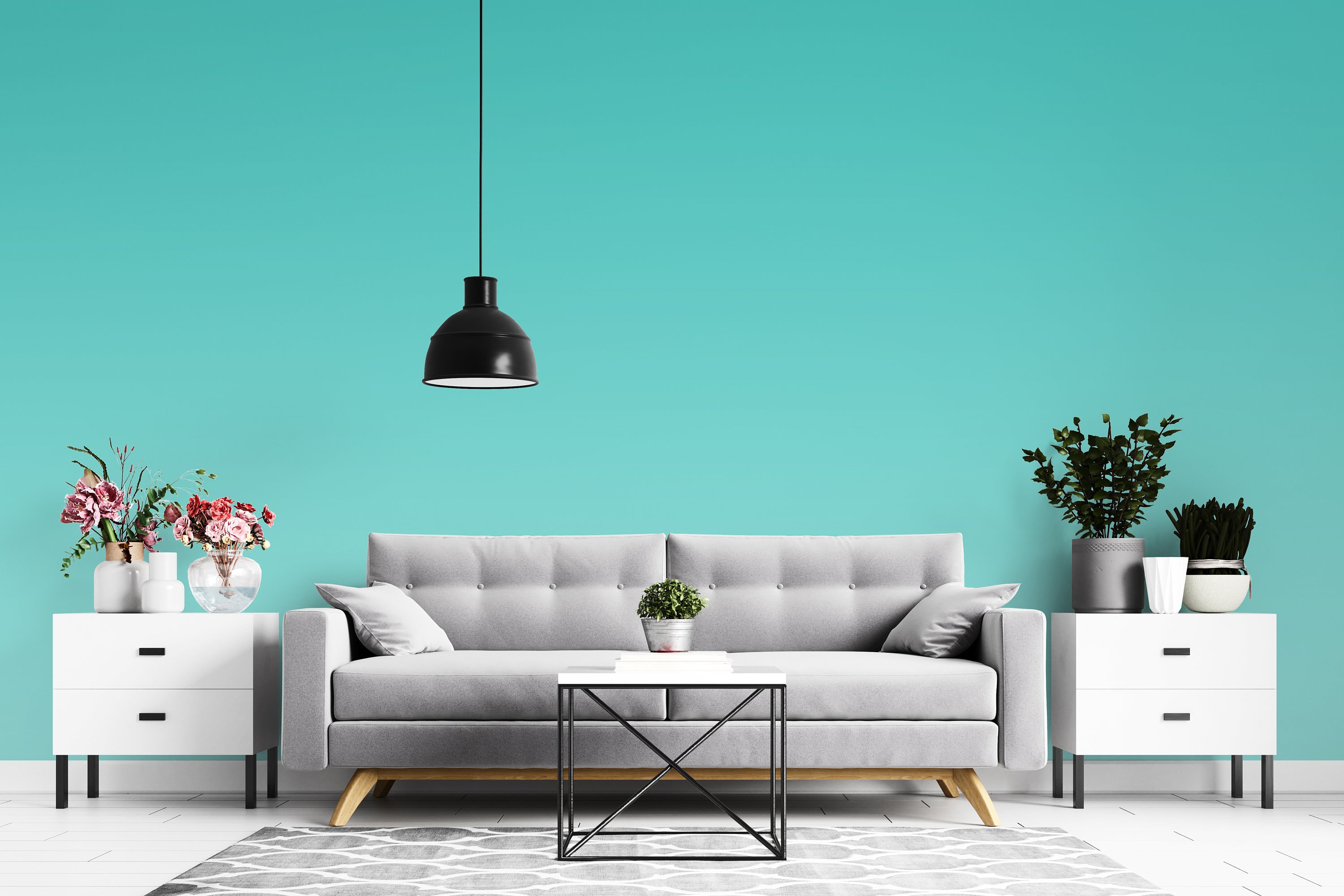 Peel and Stick Wallpaper Light Blue Color Gradient Ombre - Etsy UK