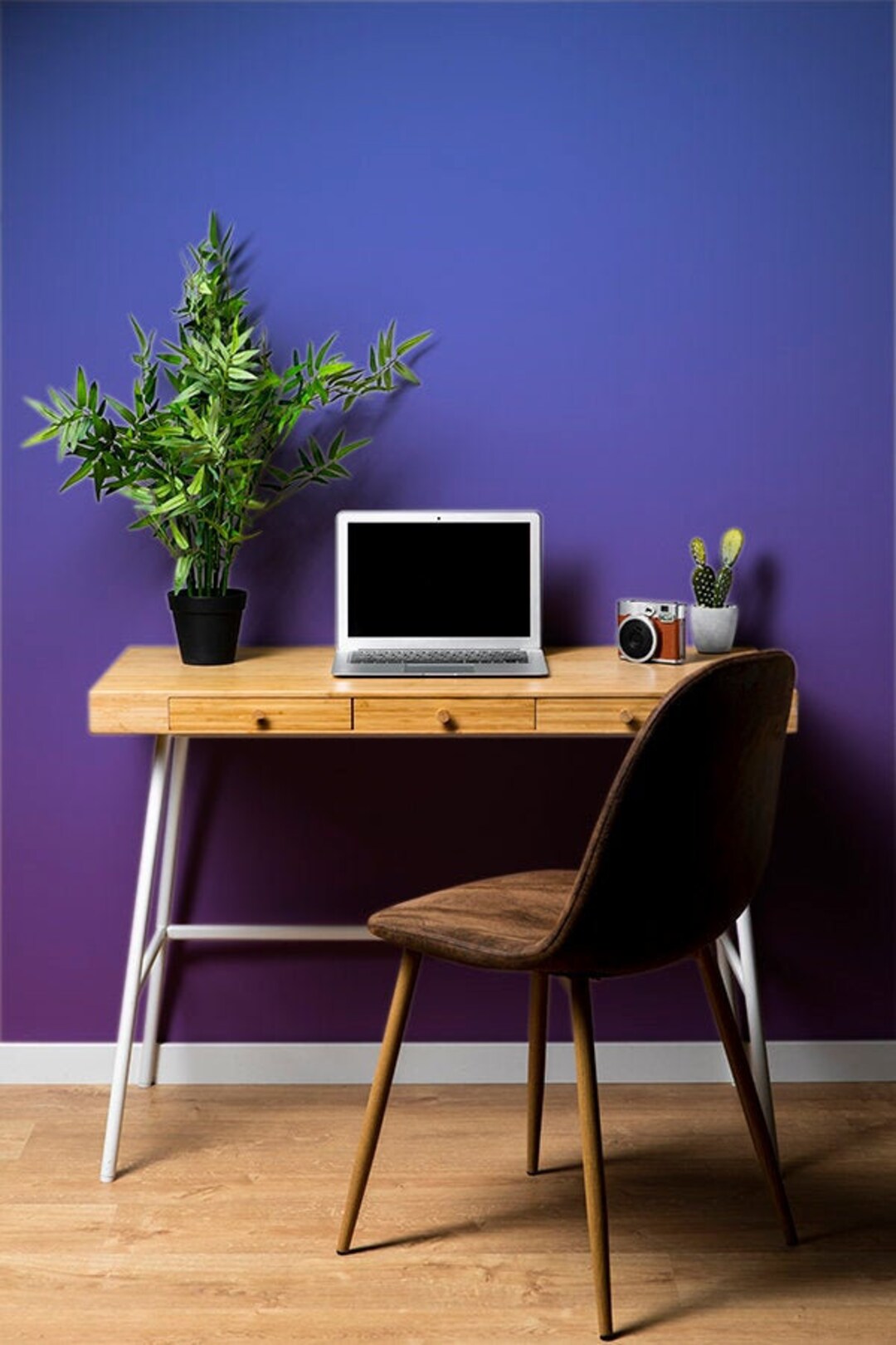 Peel and Stick Wallpaper Neon Purple Gradient Neon Purple - Etsy