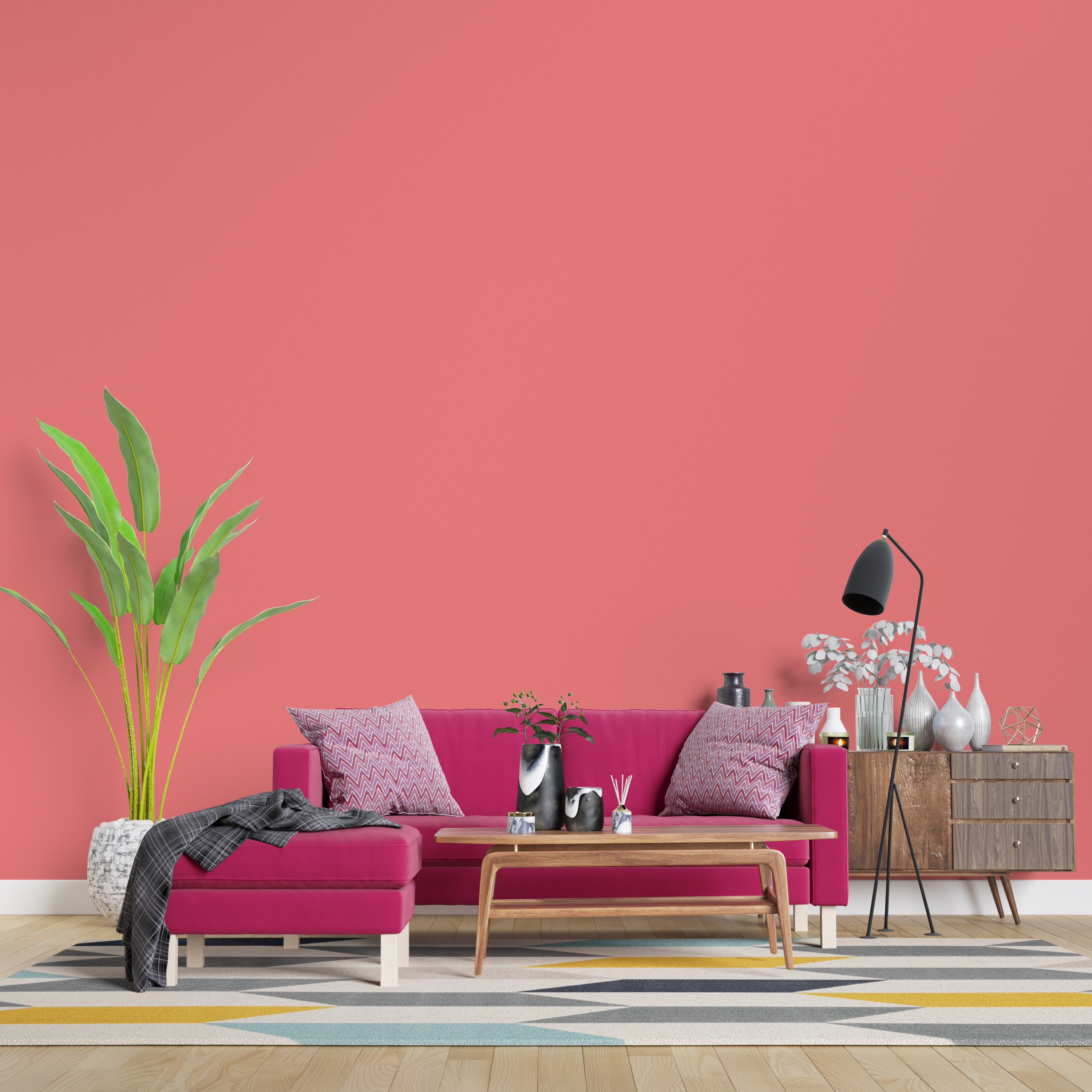 Peel and Stick Wallpaper Pink Solid Color Wallpaper for Home | Etsy