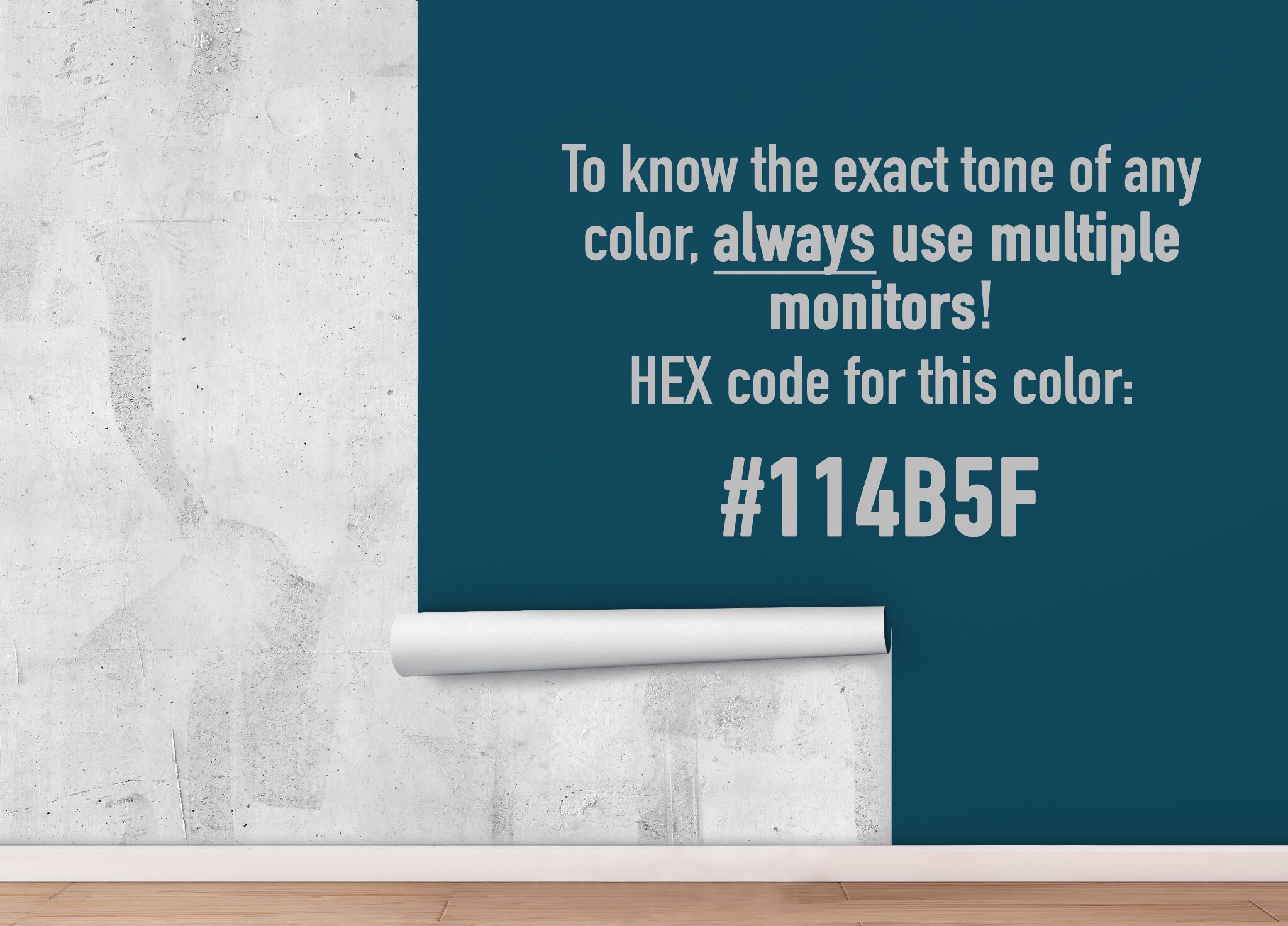 Peel And Stick Wallpaper Blue Green solid color Home Decor Etsy