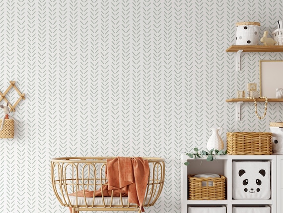 Shop Luxe Foliage In Sage Green Australian Made Wallpaper Online  Olive  et Oriel