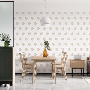 Flower Wallpaper Peel and Stick Removable Botanical Floral Self-Adhesive Elegant Classic Design Wall Decor