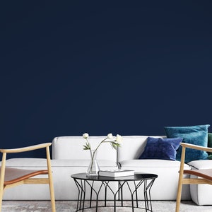 Navy Blue Wallpaper, Peel and Stick Wallpaper, Wallpaper for Home Decor