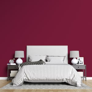Peel And Stick Wallpaper solid Wine color, Home Decor Wallpaper, Peel and Stick Wall Sticker, Self-Adhesive Bedroom Wallpaper NWC16