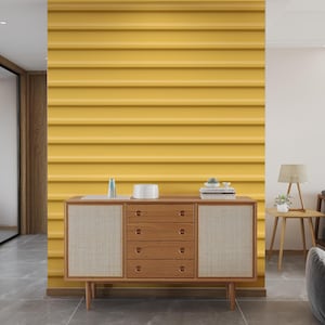 Carta da parati adesiva con motivo a legno giallo, rimovibile, autoadesiva, facile da decorare per camera da letto e soggiorno.