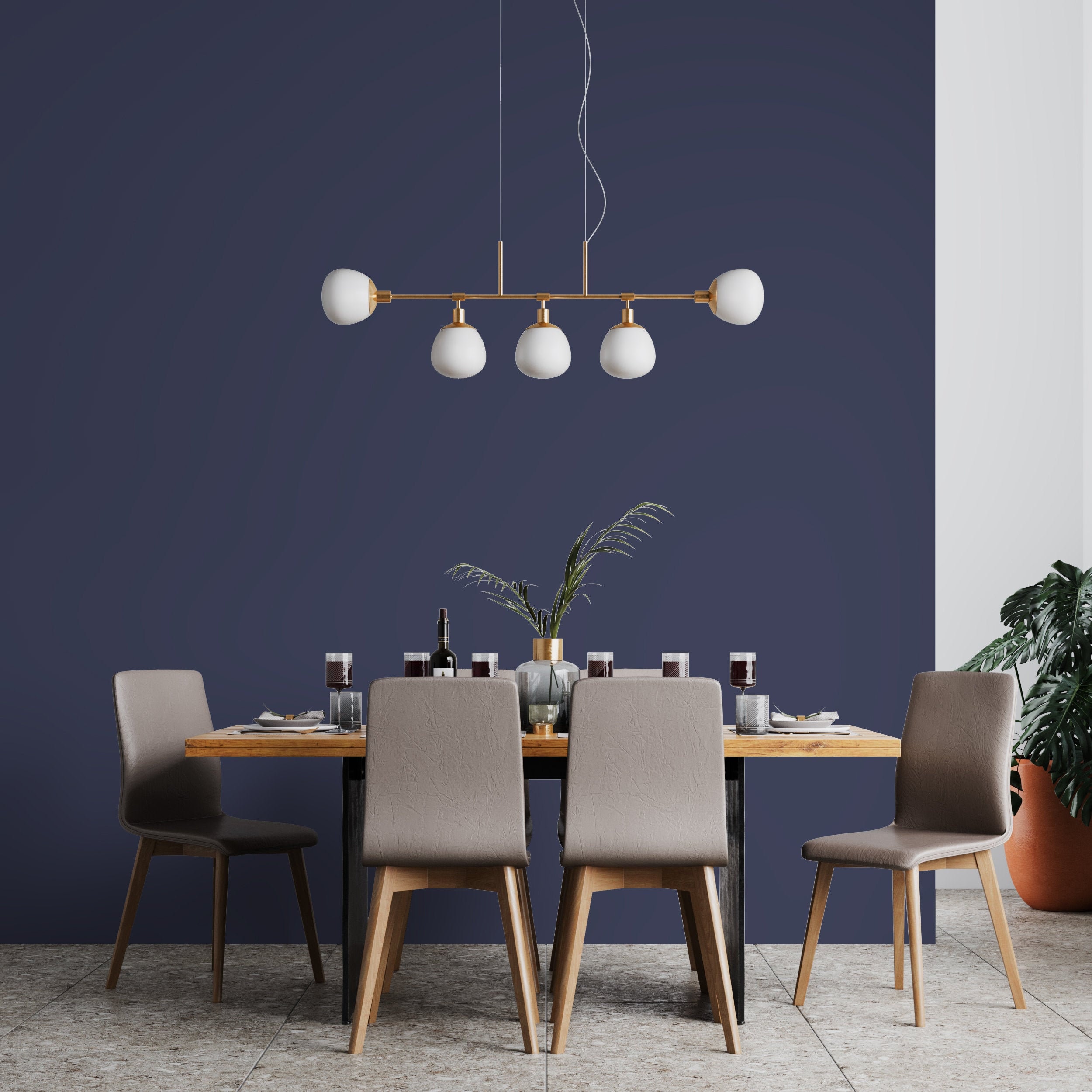 Peel and Stick Wallpaper Purple Solid Color Wallpaper for Etsy