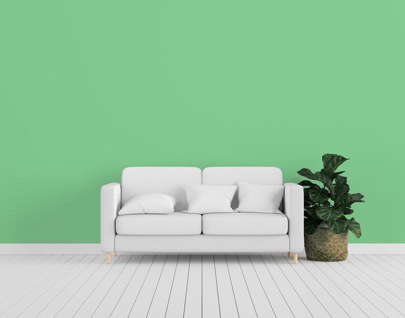 Peel and Stick Wallpaper Light Green Solid Color Home Decor - Etsy