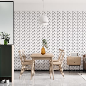 Carta da parati giapponese staccabile e adesiva, decorazione murale scandinava, moderna e minimalista, decorazione murale in vinile facilmente rimovibile per la casa.