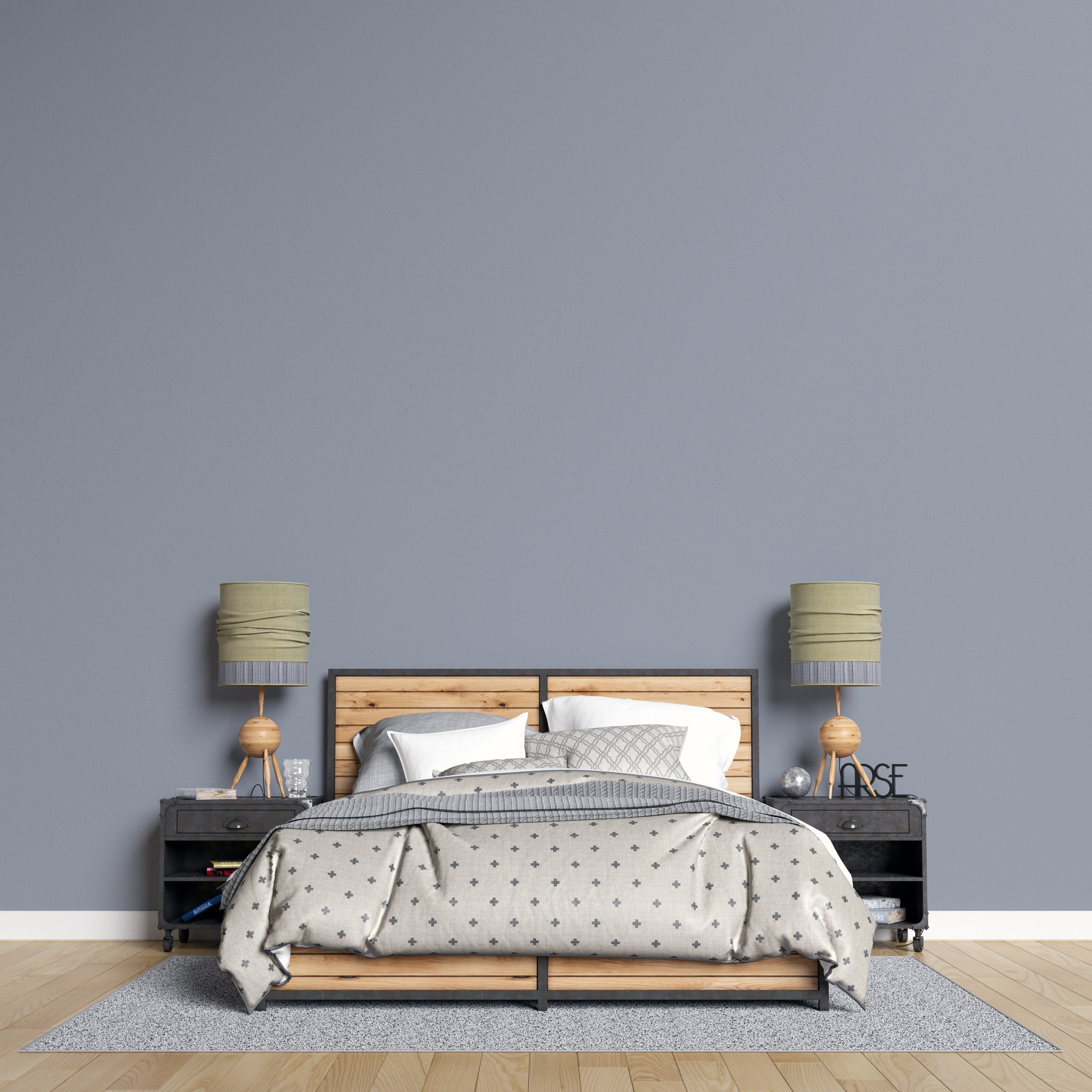 Peel And Stick Wallpaper Steel Gray solid color Home Decor | Etsy