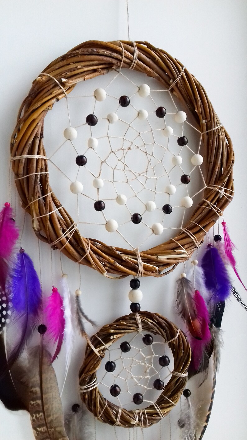Traditional dream catcher. Authentic dream catcher by ojibwe. Etsy