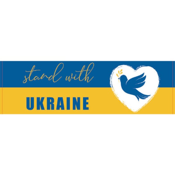 Ukraine sticker jpg Ukraine digital products Ukraine flag car decal