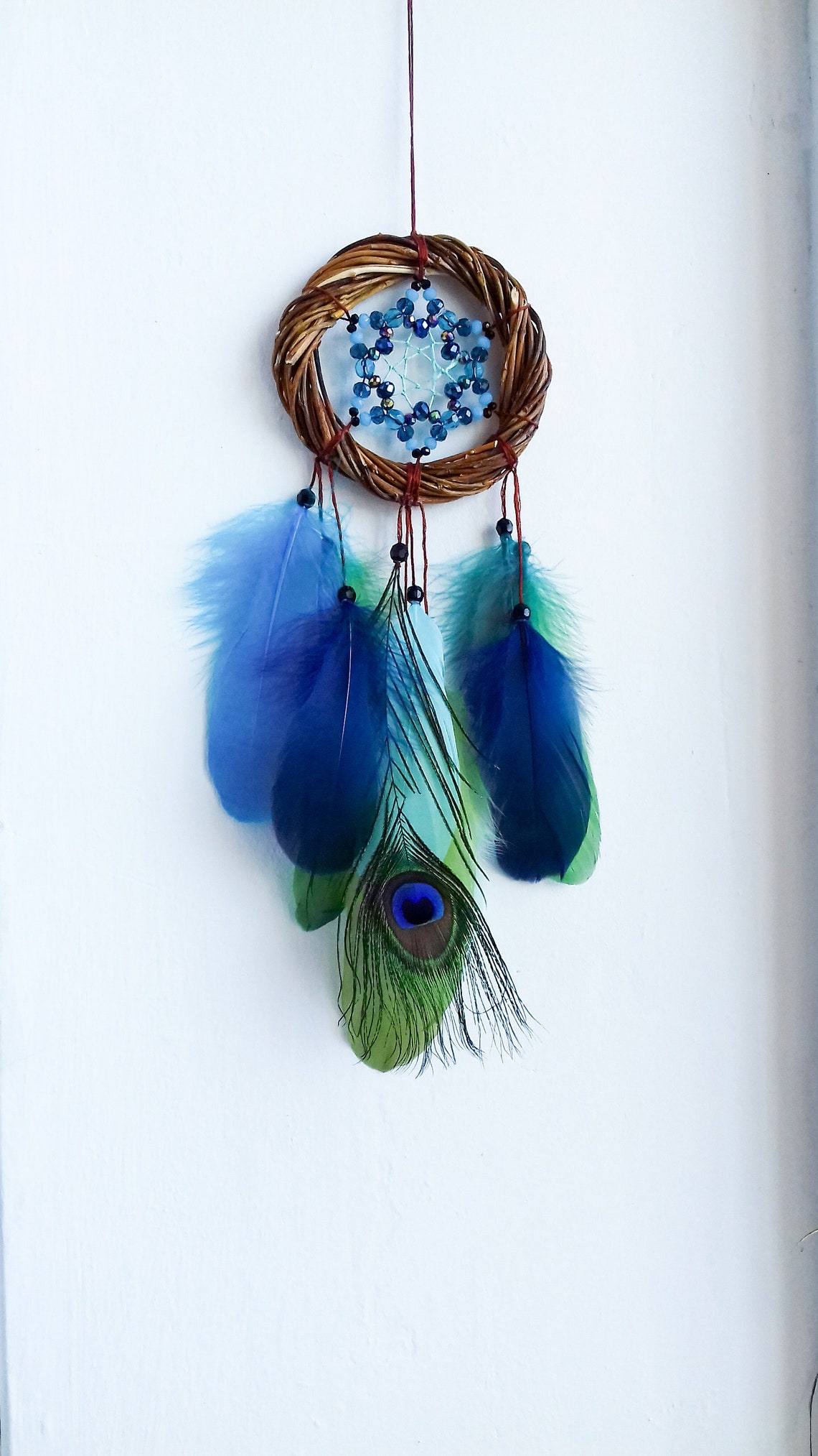 Authentic dream catcher by ojibwe. Willow dream catcher. Small Etsy