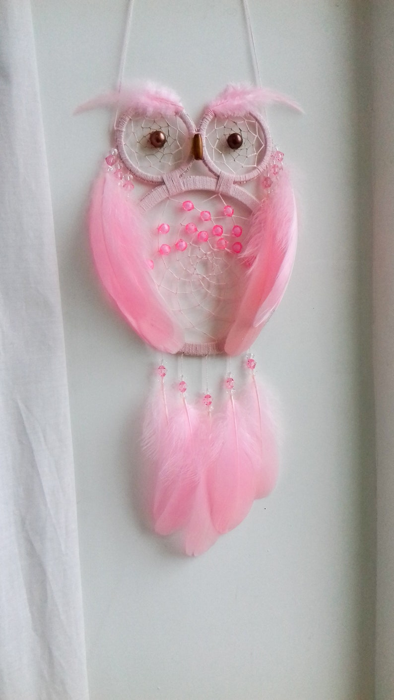 Owl Dreamcatcher Owl Decor For Nursery Etsy 
