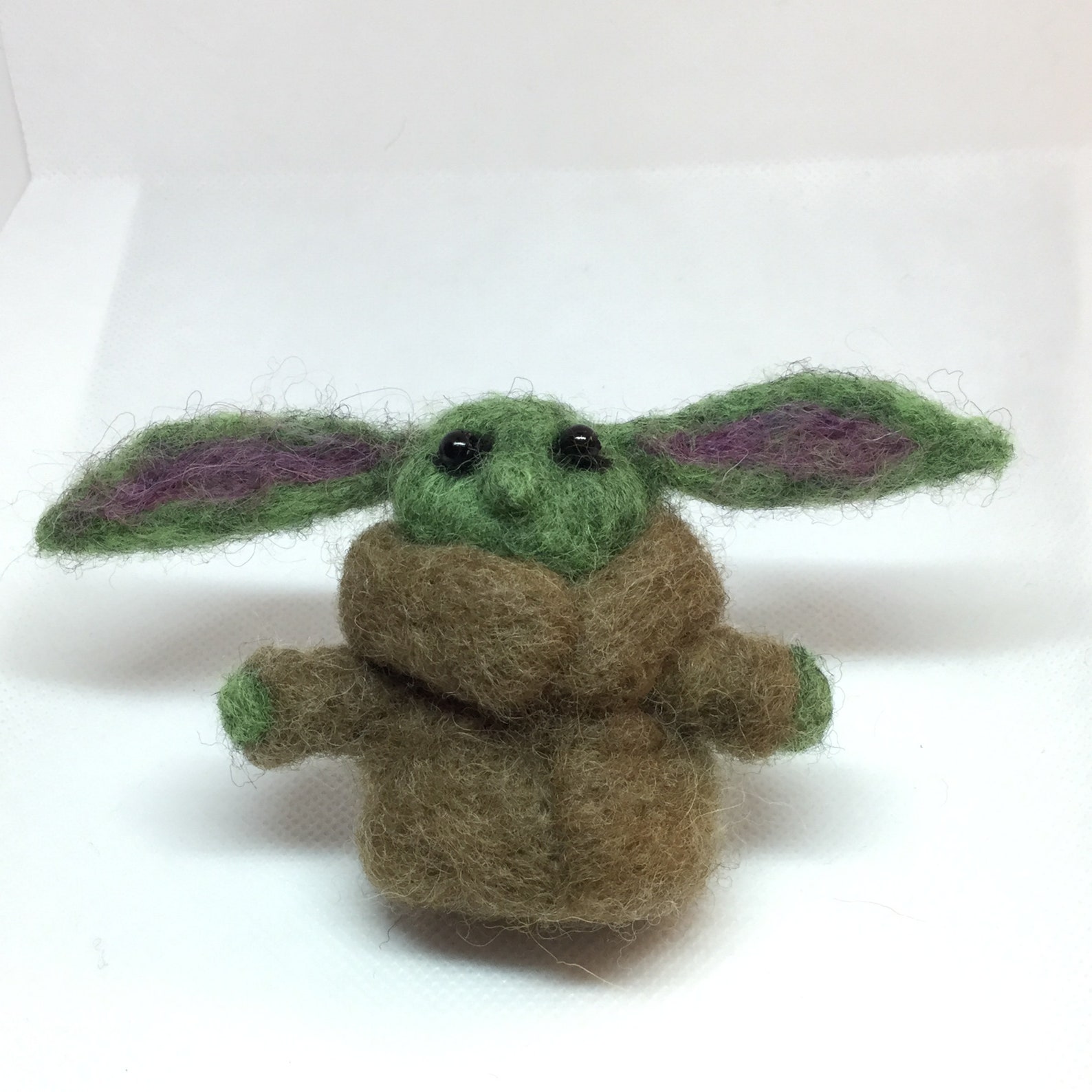 Baby Yoda Felt Figure Handmade Needle Felted Etsy