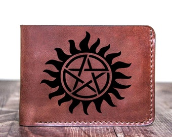 Supernatural Tatouage Anti-Possession Violet Portefeuille