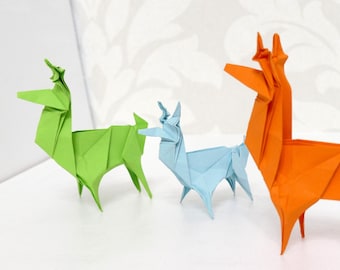 Paper Origami Deers, Best Gift, Deers Family