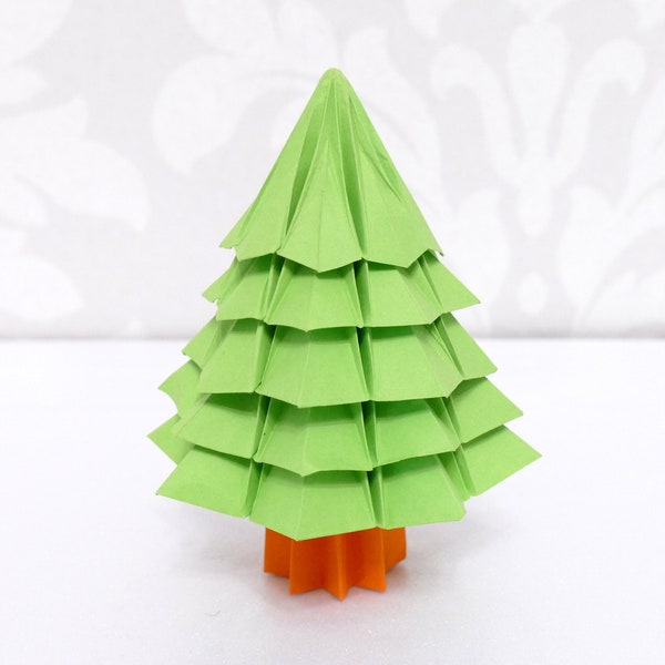 Handmade Origami  Spruce Tree