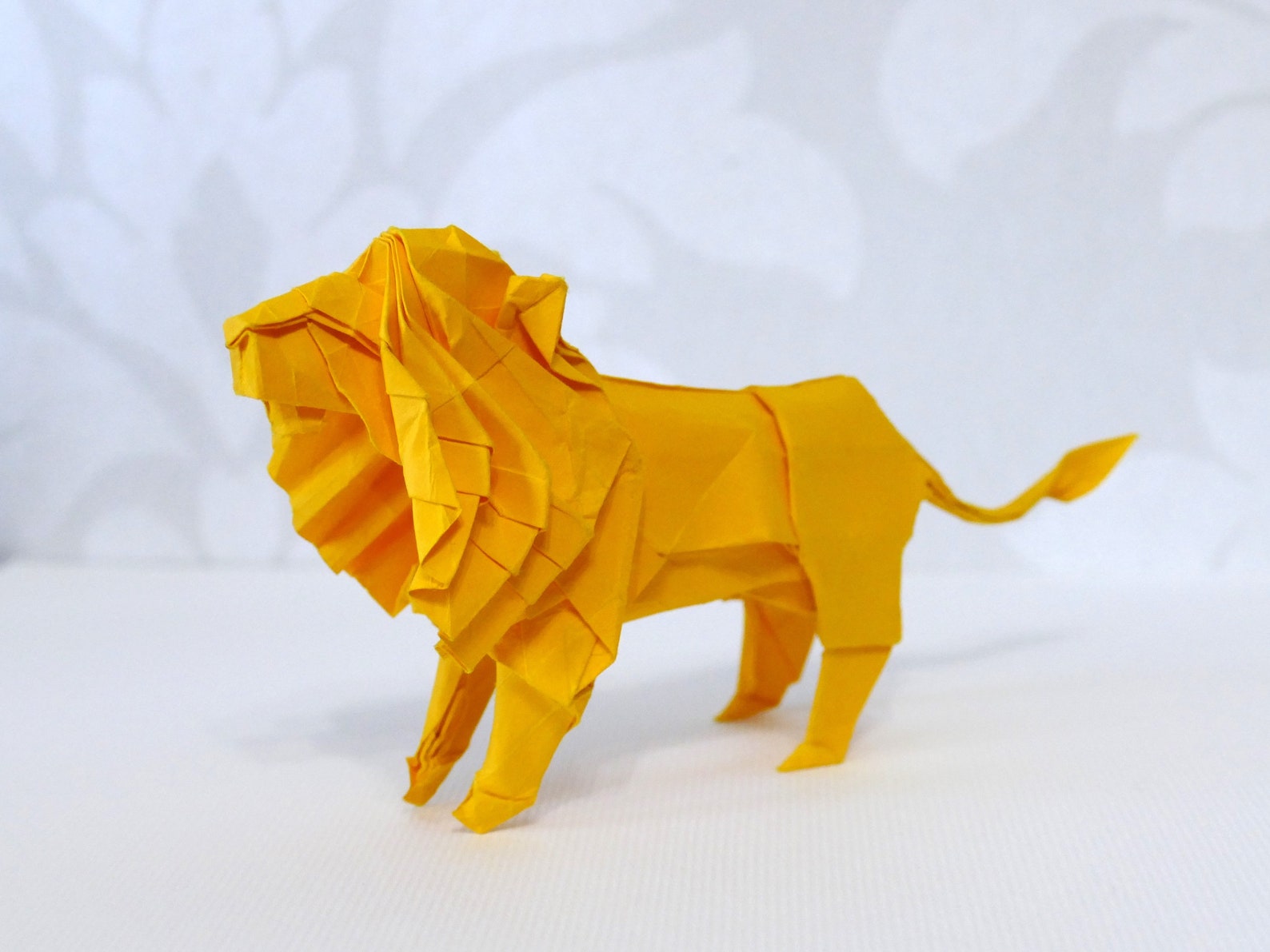 Origami Lion Handmade Paper Origami Lion Best Gift for Him Etsy