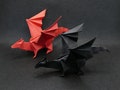 Handmade Origami Dragon, Paper Dragon Decoration, Origami Decoration, Fantasy Origami, Dragon Gift, Power Symbol