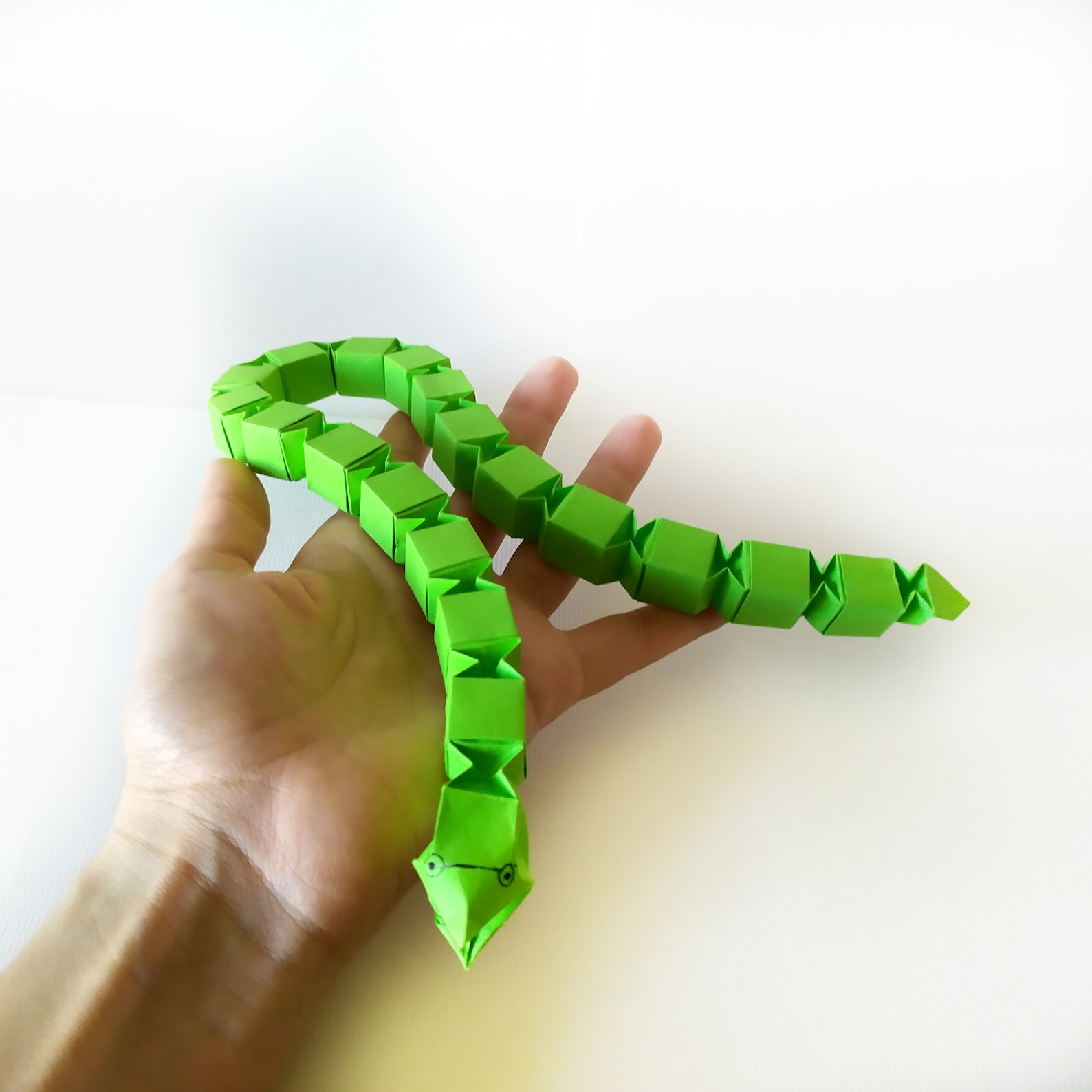 Serpiente de origami hecha a mano serpiente de origami de Etsy España