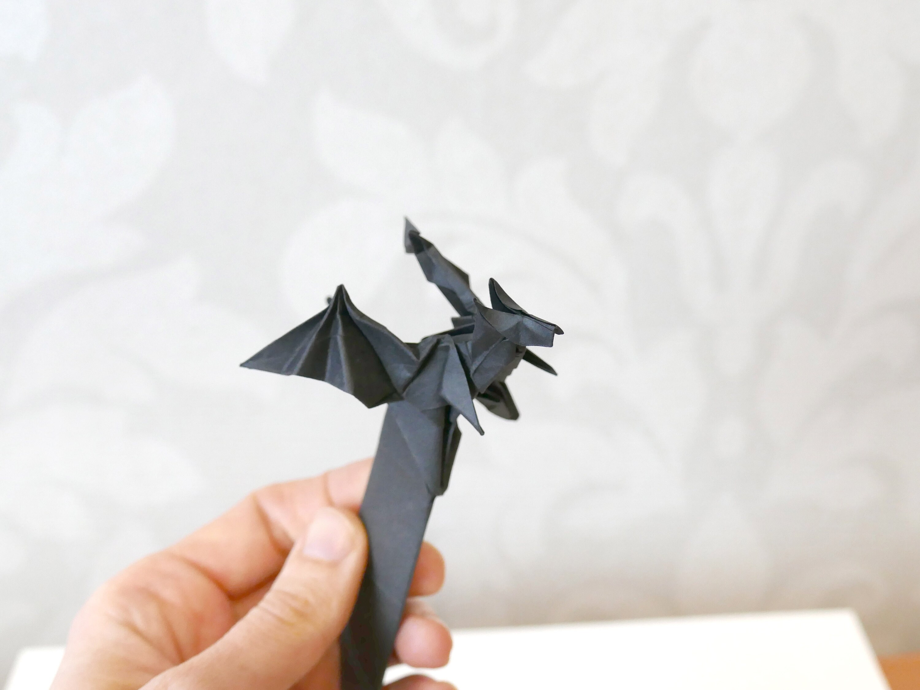 Bookmark Paper Origami Dragon Red Paper Bookmark Dragon | Etsy