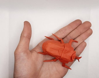 Handmade Origami Scarab Beetle