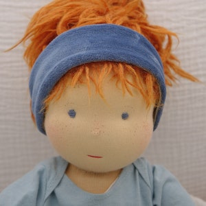 Doll headband / doll hairband made of organic fabrics, with two different sides, fits 30 to 40 cm dolls image 2