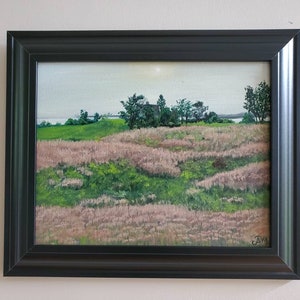 Plein Air painting for sale, Original oil painting on canvas Framed Impressionist painting by Ana Paula Martins image 1