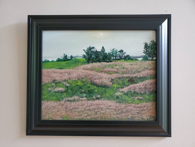 Plein Air painting for sale, Original oil painting on canvas Framed Impressionist painting by Ana Paula Martins image 1