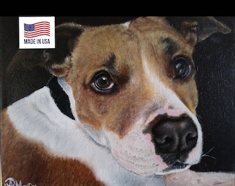 Custom pet portrait Hand painted Original oil painting ready to hang-realistic pet portrait-best gift for dog lovers