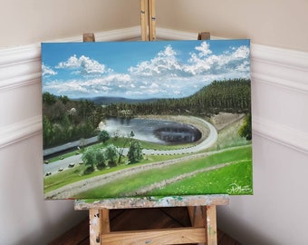Custom landscape painting from photo 100% hand painted, Original oil painting on canvas, Housewarming gift, Art commission