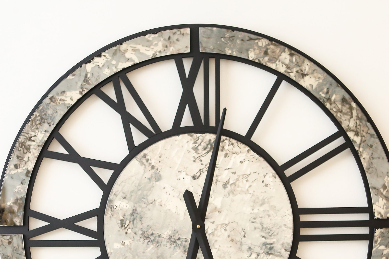 Mirrored Wall Clock Elegant Mirror Clock For Home and Office Etsy