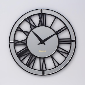 MIRRORED WALL CLOCK - Elegance For Your Living Room