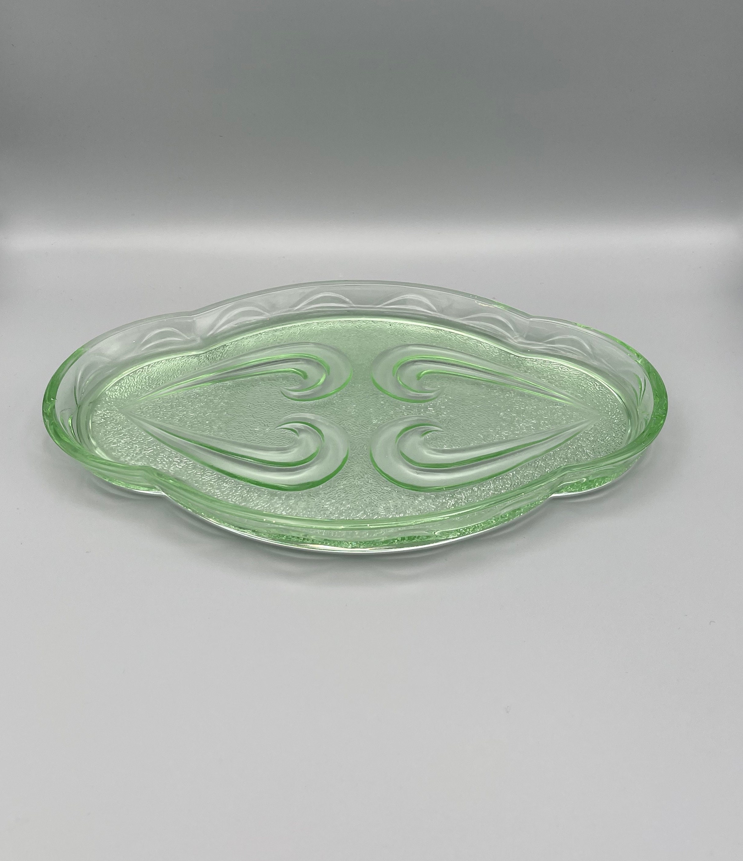 Green Vanity Tray Vanity Unit Vintage Green Vanity Candle Etsy