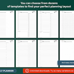 Sjablonen voor Supernote A5x-tablets, productiviteitspakket, planner, dagboek, vergaderingen, notitieboekje, projecten, pdf met hyperlink afbeelding 4