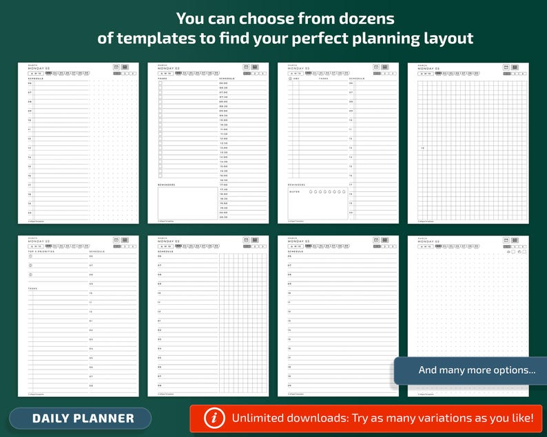 Sjablonen voor Supernote A5x-tablets, productiviteitspakket, planner, dagboek, vergaderingen, notitieboekje, projecten, pdf met hyperlink afbeelding 4
