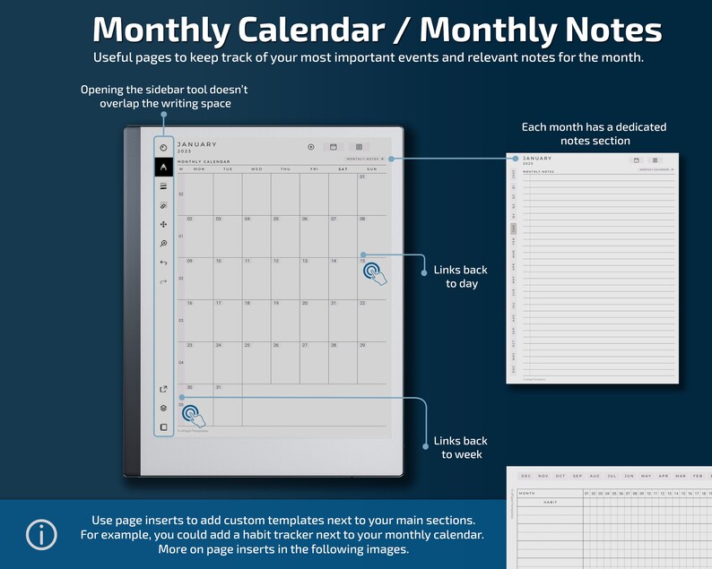 Remarkable 2 Daily Planner Standard Edition 2023 Remarkable Etsy