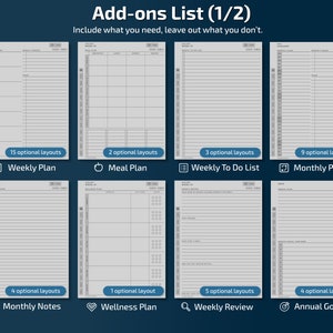 reMarkable 2 Daily Planner Standard Edition, 2024, 2025, niezwykłe szablony, kalendarz zdjęcie 7