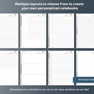 Smart Notebook for Remarkable Paper Pro tablets, eInk templates, hyperlinked PDF, to do list, cornell image 3