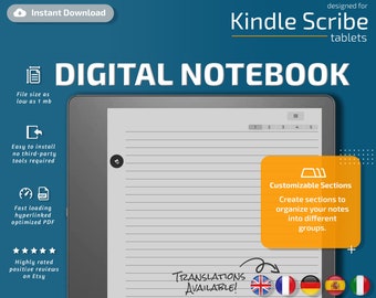 EDITABLE Kindle Scribe PDF Template / PDF Notebook Customizable To-do,  Note, Undated Monthly & 2024 Ready Margin for Left Side Toolbar -   Israel