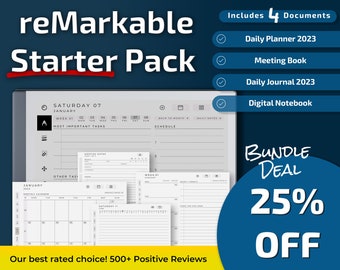 reMarkable 2 Starter Pack l Templates Bundle l Instant Download