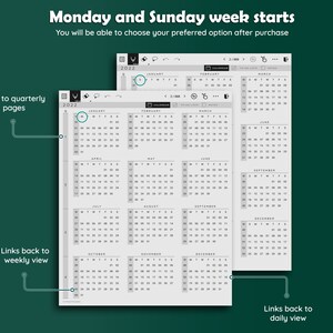 Supernote A5/A5X Daily Planner, 2023, 2024, supernote templates, calendar image 8