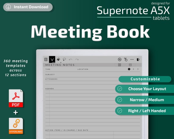 Download Digital Client Record Book for Supernote A5x A6x