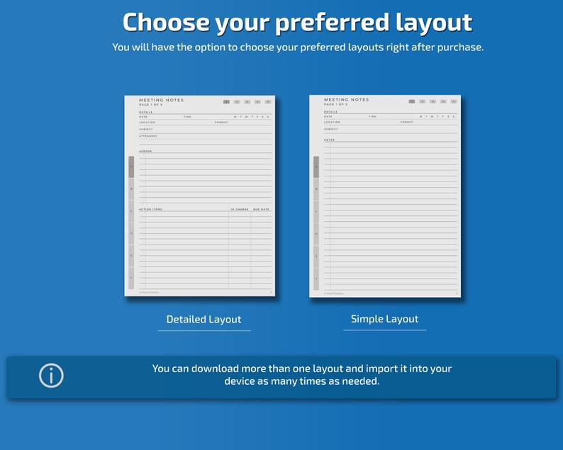 Kindle Scribe Meeting Book Kindle Scribe Templates Meeting Etsy