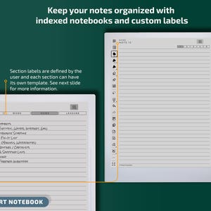 Sjablonen voor Supernote A5x-tablets, productiviteitspakket, planner, dagboek, vergaderingen, notitieboekje, projecten, pdf met hyperlink afbeelding 9