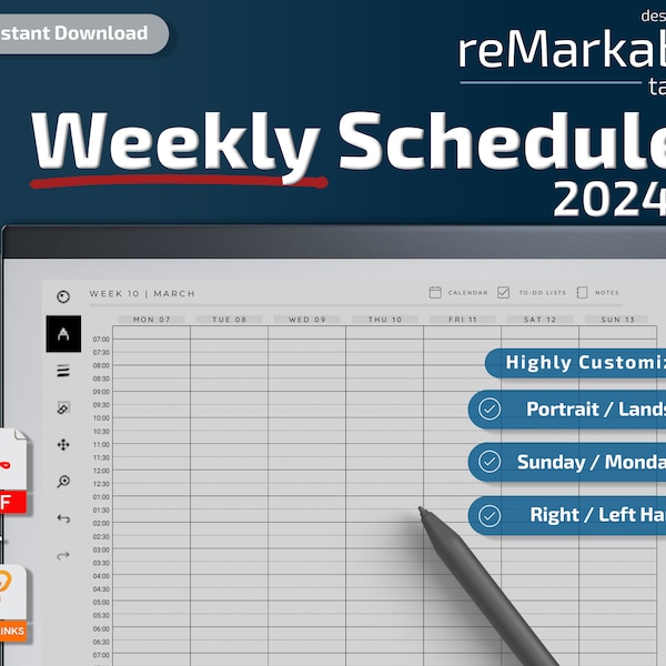 Bemerkenswerter 2-Wochenplan | bemerkenswerte 2 Vorlagen, 2024, Monatskalender, bemerkenswerter Planer, tägliche Notizen